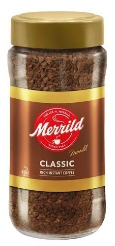 Šķīstošā kafija MERRILD Classic, 200g